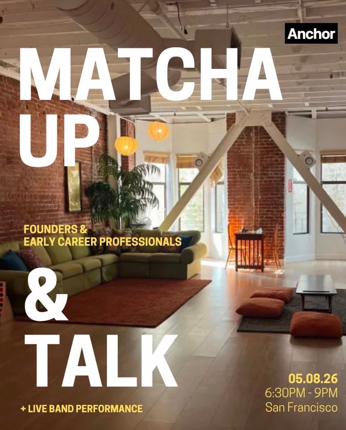 Anchor — Matcha Up & Talk live music
